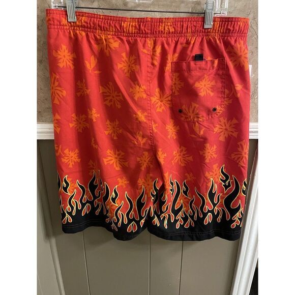 Authentic Graphite Swim Trunks Board Shorts Size L (16/18) - Picture 2 of 3